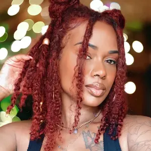 3c/4a human hair loc extensions  curly Coily ends