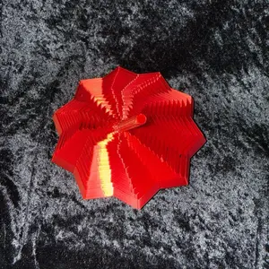 3D printed fidget spinner - star-shaped sensory toy, rotating blades, suitable for students, offices, homes, and as a small gadget or gift for concentration assistance