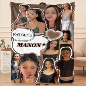This Jkatseye Manon flannel blanket, a delicate all-season single product, can be laid and covered for practical convenience, enhancing home comfort, and is the most suitable gift for Thanksgiving, Custom Photo Blanket