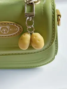5/10Pcs cute simulated potato keychain set, creative food theme pendant, perfect gift for girlfriends