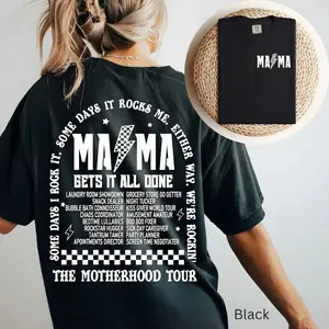 Mama T-shirt| Motherhood Tour Shirt| Retro Rock Concert Mama Tee| Mother's Day Shirt| Motherhood Tee| Fun Mama Tee