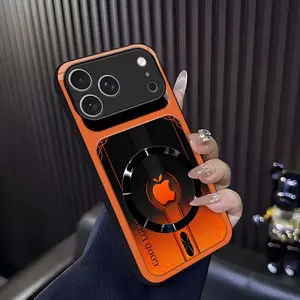 Luxury Sports Car Aesthetic MagSafe Case Anti-Scratch Magnetic Glass Cover for iPhone 17 Pro ---975