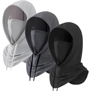 3 Pack Summer Balaclava Sun UV Protection Hood Breathable Full Face Cover Mask for Motorcycle Cycling Fishing Hiking Outdoor Sports Men Women