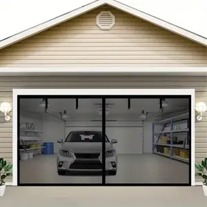 Garage Screen Door for 1 Car, Magnetic Closure, Self-Sealing Fiberglass Mesh, Anti-Animal, Easy Assembly