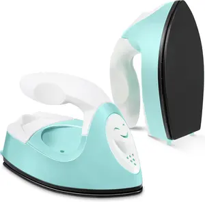 Mini Craft Iron Mini Heat Press Portable with Charging Base - Ideal for Fuse Beads, DIY Shoes, T-Shirts & Heat Transfer Vinyl Projects