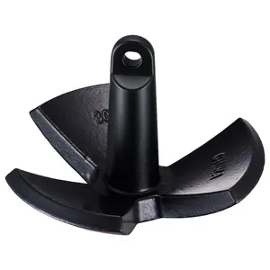 VEVOR River Anchor, 30 LBS Boat Anchor Cast Iron Black Vinyl-Coated, Marine Grade Mushroom Anchor for Boats Up To 30 ft, Impressive Holding Power in River and Mud Bottom Lakes