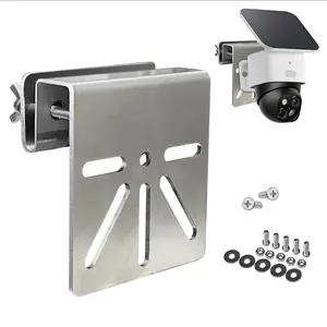 Stainless Steel Eufy S340/e30 Rain Gutter Solar Camera Mount, Durable Weather-Resistant Outdoor Security Bracket, Easy Installation