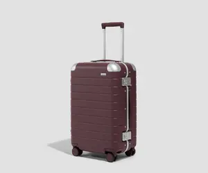 The Aluminum Edge Carry-On in Oxblood Red