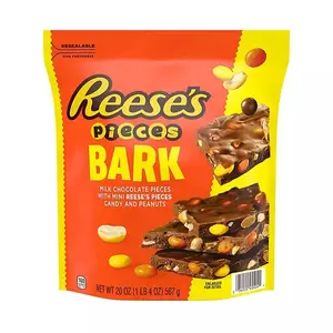REESE'S PIECES Milk Chocolate Candy with Peanuts Bark 20 oz