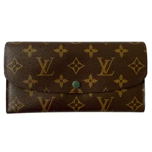 Pre-owned Louis Vuitton Wallet Small Leather Goods monogram Long CA0140 authentic with COA