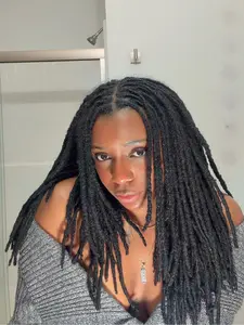 Human Hair Dreadlock Extensions 10 Bundles Handmade Permanent Dreads, Suitable for Kids & Adults, Easy to Braid, 0.6cm 4-16 Inches