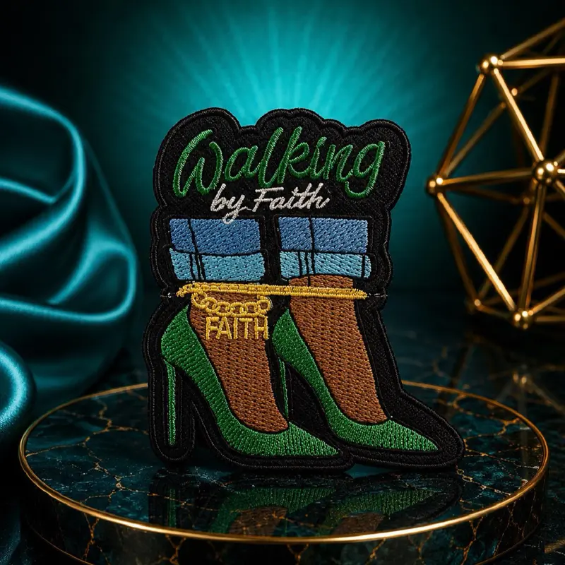 Iron-On Faith-Themed Sewing Patch - Fabric & Sewing Supplies Accessory for Clothing Customization, Express Beliefs for Special Occasions, Versatile Use for Those Who Want to Express Their Beliefs, Customizable