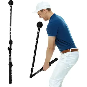 Golf Swing Trainer aid - Golf Training aid to Improve Hinge, Forearm Rotation, Shoulder turna and Grip.Portable Collapsible Swing Trainer Equipped with Golf Grip Trainer