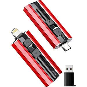 256GB Flash Drive Intended for  iPad, Memory Stick Storage for Photos and Videos Backup, Compatible with  iPad Android PC, Plug and Play, No Application Required (Red)