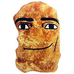 Chicken Nugget Meme Plushies Toy Funny Big Chicken Block Plush Pillow Cute Chicken Nuggets Stuffed Plush Toy for Kids and Adults