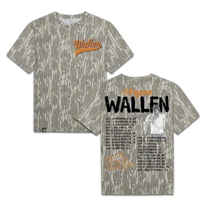 Mossy Oak Bottomland Wallen Shirt, Wallen Concert Graphic Shirt Camouflage Pattern