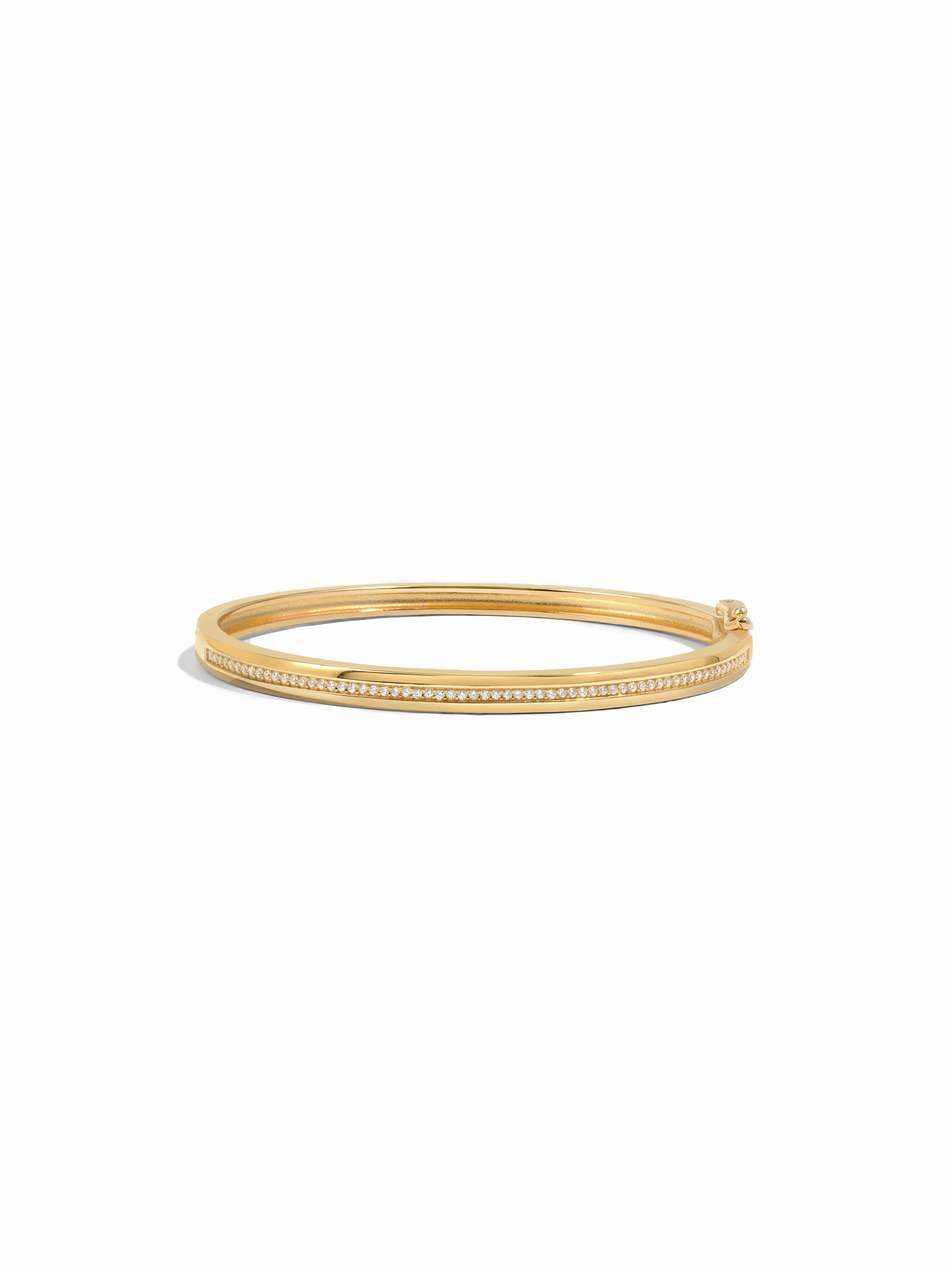 Sami Jewels Striped Pavé Diamond Bangle, Diamond Bracelet, Sterling Silver Bracelet, 14k Gold Plated Bracelet, Stackable Bangle Bracelet, Bangle Jewelry, Cubic Zirconia  Bracelet, Gift for Her
