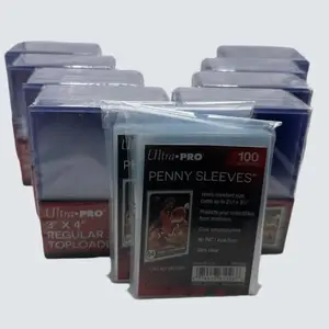 Ultra Pro 3X4 Regular Toploaders 35pt 8 Packs of 25 for Regular Cards, 200 total toploaders and 200 soft sleeves