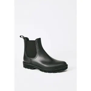 JUSTFAB Women Chelsea Boot Casual Round Toe Mid-Calf Footwear Waterproof