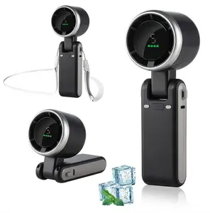 Portable Handheld Turbo Fan, 5 GearWind,5000mAh Battery Operated, Up to 10Working Hours, 3 IN 1 Hand Fan Rechargeable forOutdoor Activities, Travel, Working fathers daygift