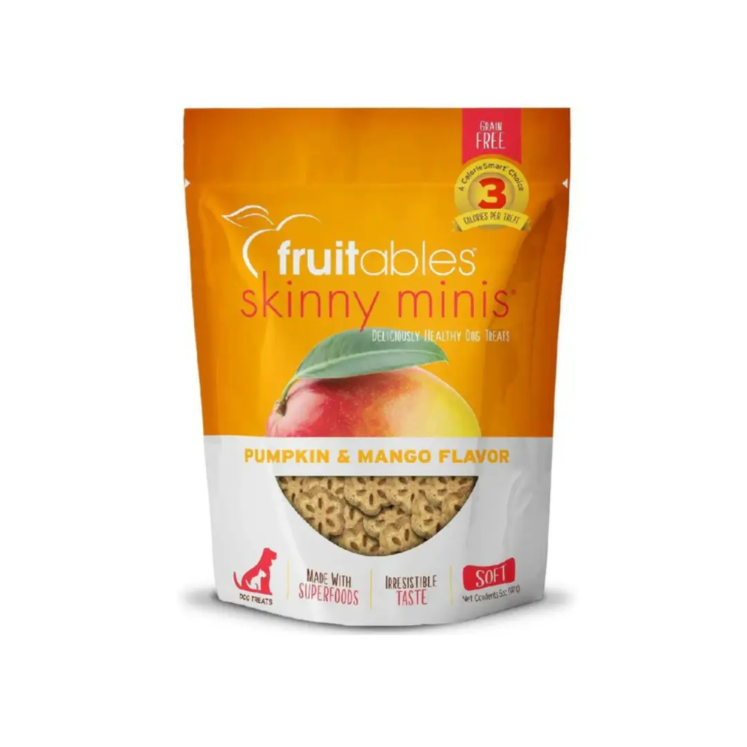 Fruitables Skinny Minis Pumpkin & Mango Flavor Dog Treats (5 oz)