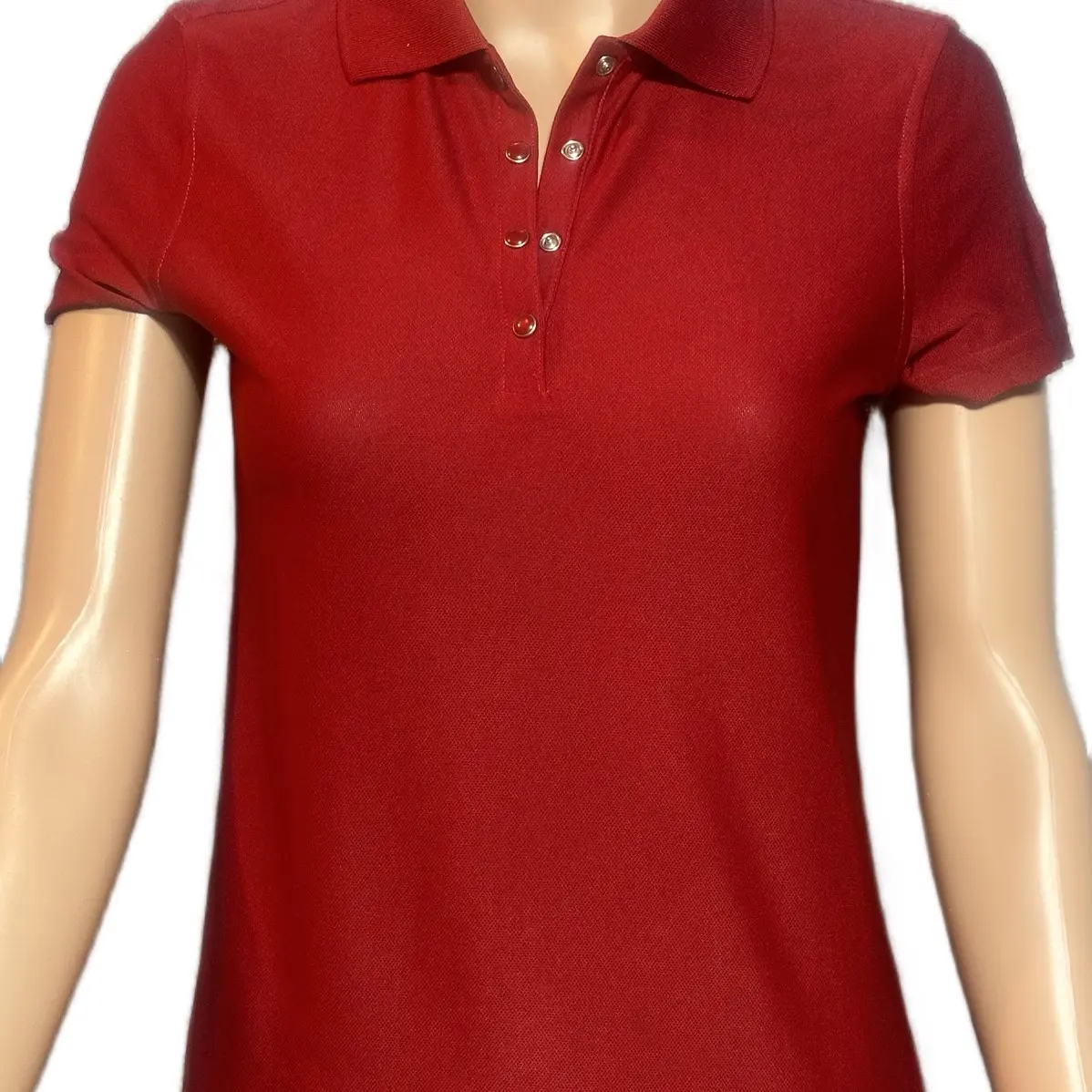 IZOD Ladies Golf Polo Shirt - Silky Soft and Stylish  Size Small - Red - Comfort, Collared