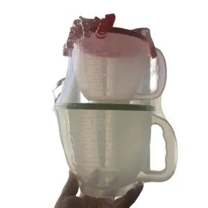 Tupperware 2 piece set  Classic Mix & Store 1 pink lid pitcher small-Pitcher 4-Cup and 1 green Pitchers with Lid for Versatile Mixing and Storage