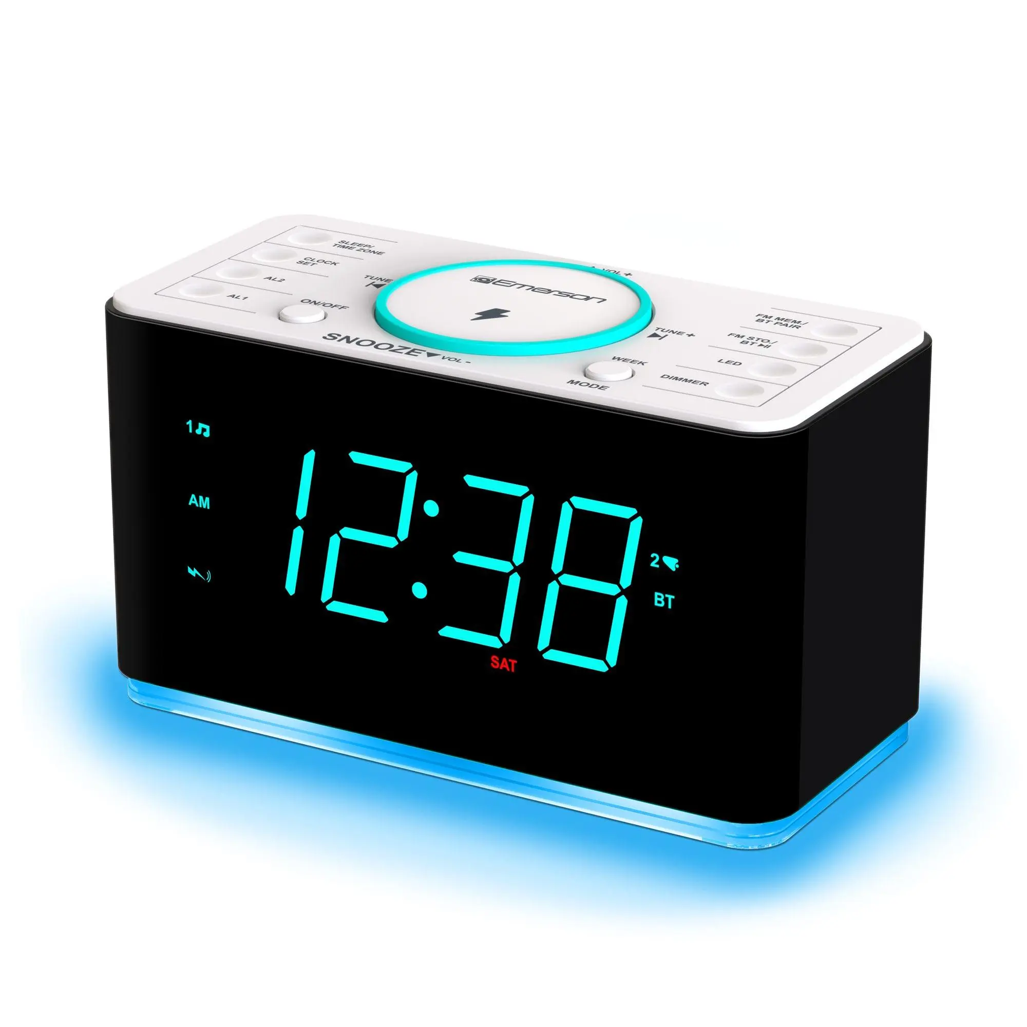 Emerson Smartset Alarm Clock Radio w/ ChargingDock & Light Emerson Smartset Alarm Clock Radio w/ ChargingDock & Light