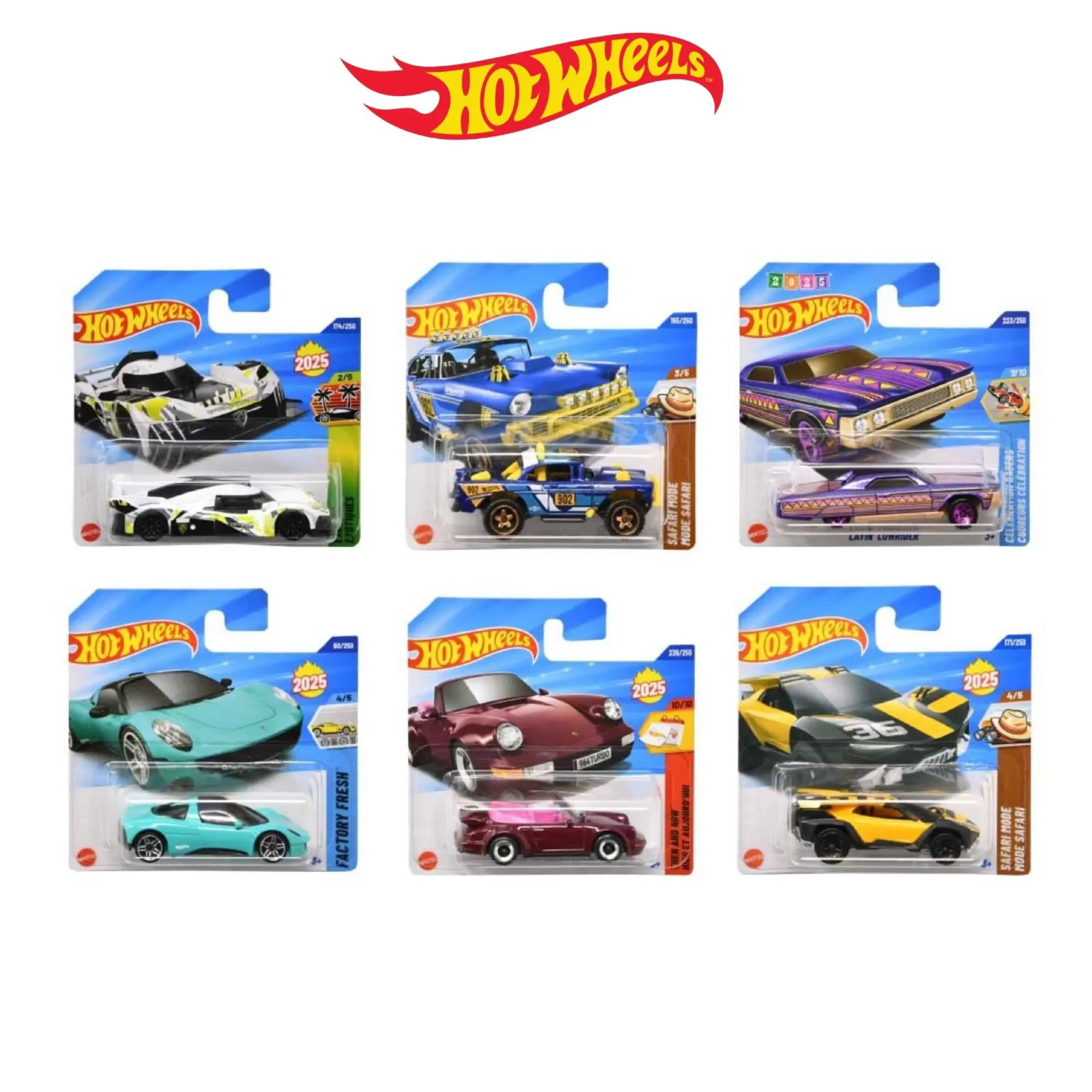 Set of 6 Hot Wheels 1:64 Scale Mystery Random Assortment