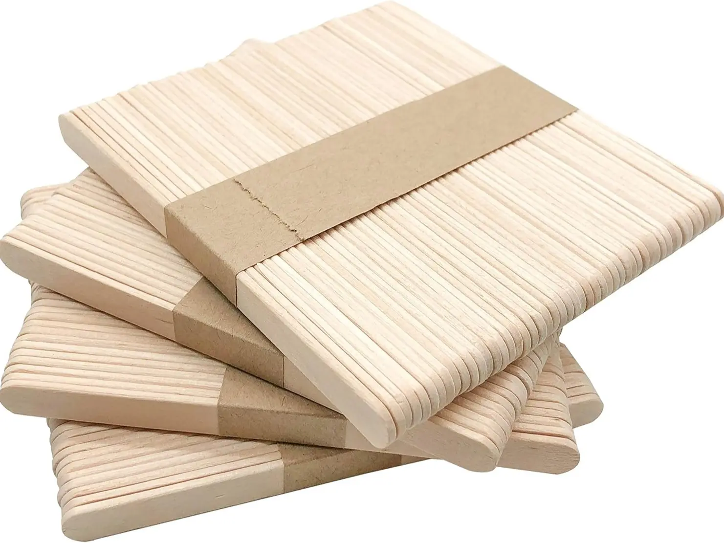 200Pcs Natural Wood Craft Sticks 4.5 Inch, Popsicle Sticks for DIY Crafts, Ice Cream Sticks, Treat Sticks, School Projects, Art Supplies & Kids Craft Activities Handicraft