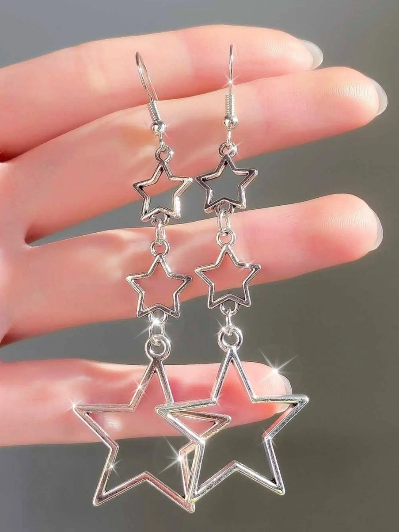Vintage Star Design Earrings for Decorative, Fashionable Jewelry for Women & Girls, Trendy All-match & Exquisite Jewelry for Birthday Gift, Fashionable Jewelry Accessories, Chic Gorgeous Jewelry