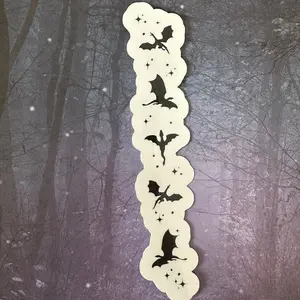 Holographic fantasy dragon laminated bookmark