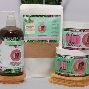 Wash Day System | Herbal Shampoo + 2 Deep Conditioners + Hair Mask Powder Set