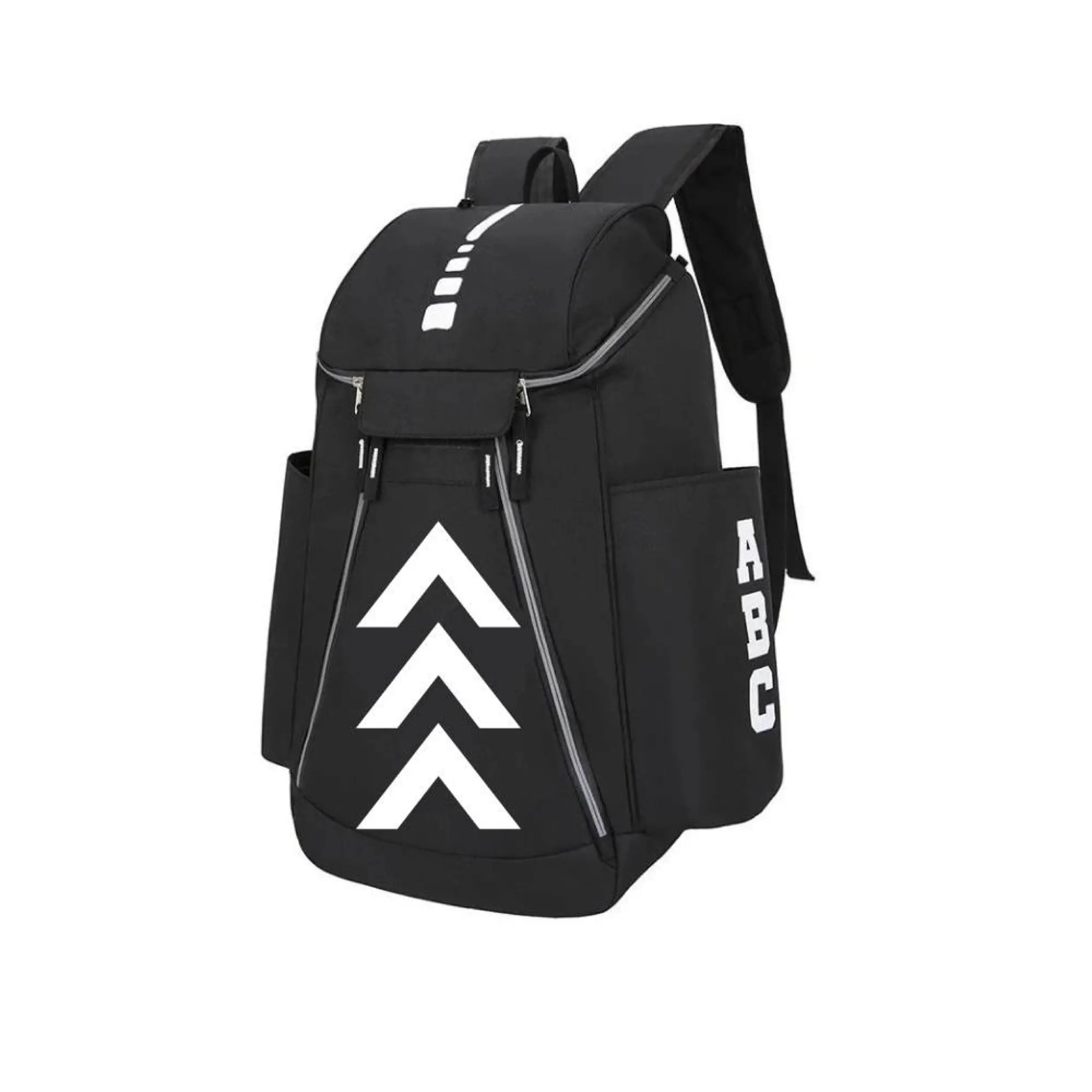 Basketball Backpack Bag Large Capacity Sport Black Bag Fits Volleyball Soccer Football Softball Gym Training Equipment Bags Comfortable Unisex Quick Dry Water-Resistant Breathable Comfortable
