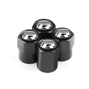 4Pcs Car Wheel Tire Valve Caps Metal Stem Covers Car Parts For Volkswagen VW Golf Polo Tiguan Passat Jetta Touran CADDY Touareg Blue Motion