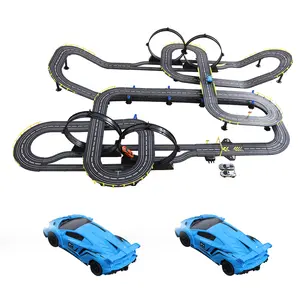 Electric Slot Car Race Track Set for Kids, Electric Remote Control Track Car High Speed Showdown,Gifts Toys for Boys Girls Ages 8-10