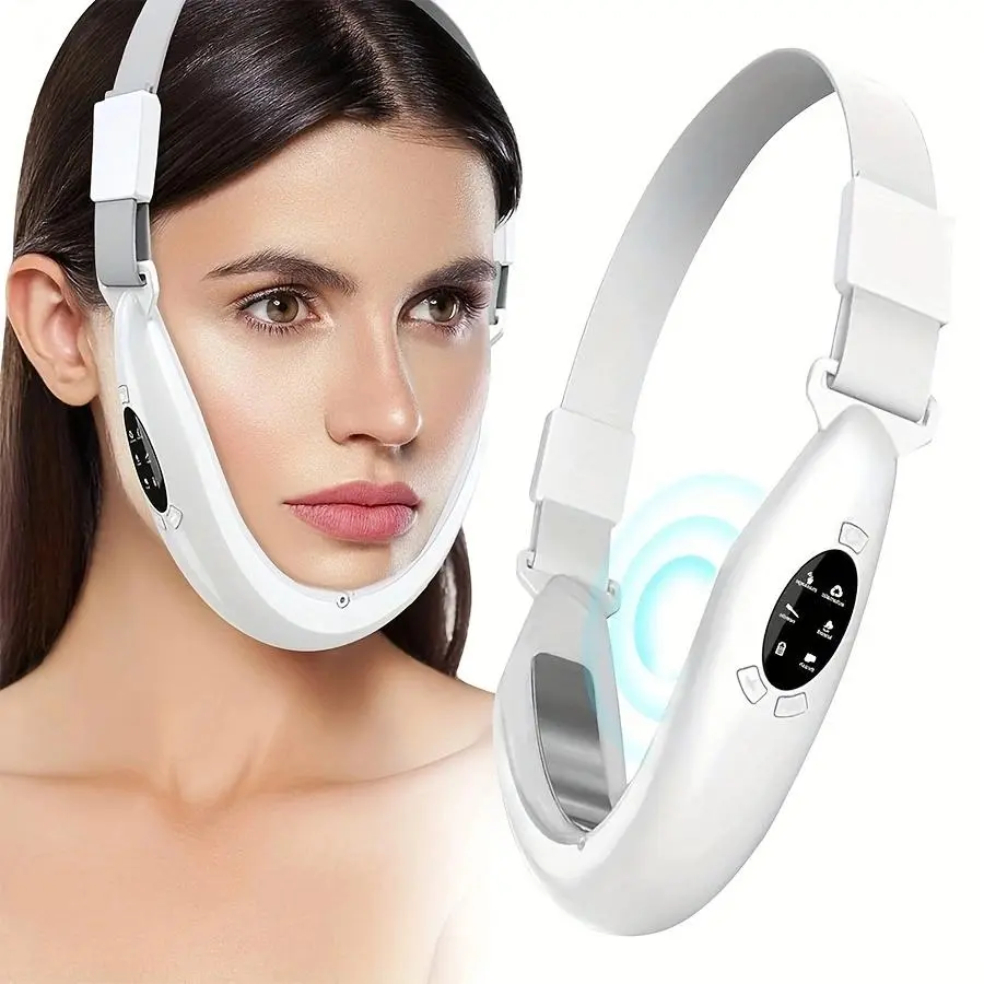 Electric V-Shaped Face Slimming Device, Adjustable Smart Beauty Strap, Facial Massager, Skin Care, Facial Lifting Tool