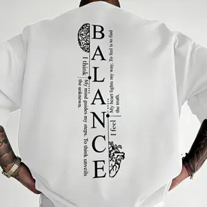 Men's Regular Fit Graphic Print Round Neck Tee, Casual Street Style Short Sleeve T-Shirt, Summer Daily Wear Top