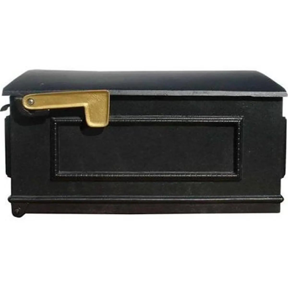 212 MAIN Lewiston Aluminum Post Mount Outdoor Mailbox & Post System for Home - Black, Water Resistant, 10"h x 8"w x 20"d, 13 lbs, Durable Finish