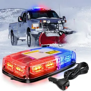 Nilight 12-Inch Roof Top Strobe Light Bar with Strobe Light Module, 48LED Hazard Safety Device, Magnetic Mount, 12V-24V for Cars, Construction Vehicles, Boosts Visibility, Carlights