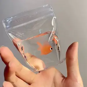 2pcs Transparent Goldfish Stress Relief Toys, Q-Elastic Soft Gel Texture, Perfect Birthday, Holiday, Party Gifts, Dn001 Model