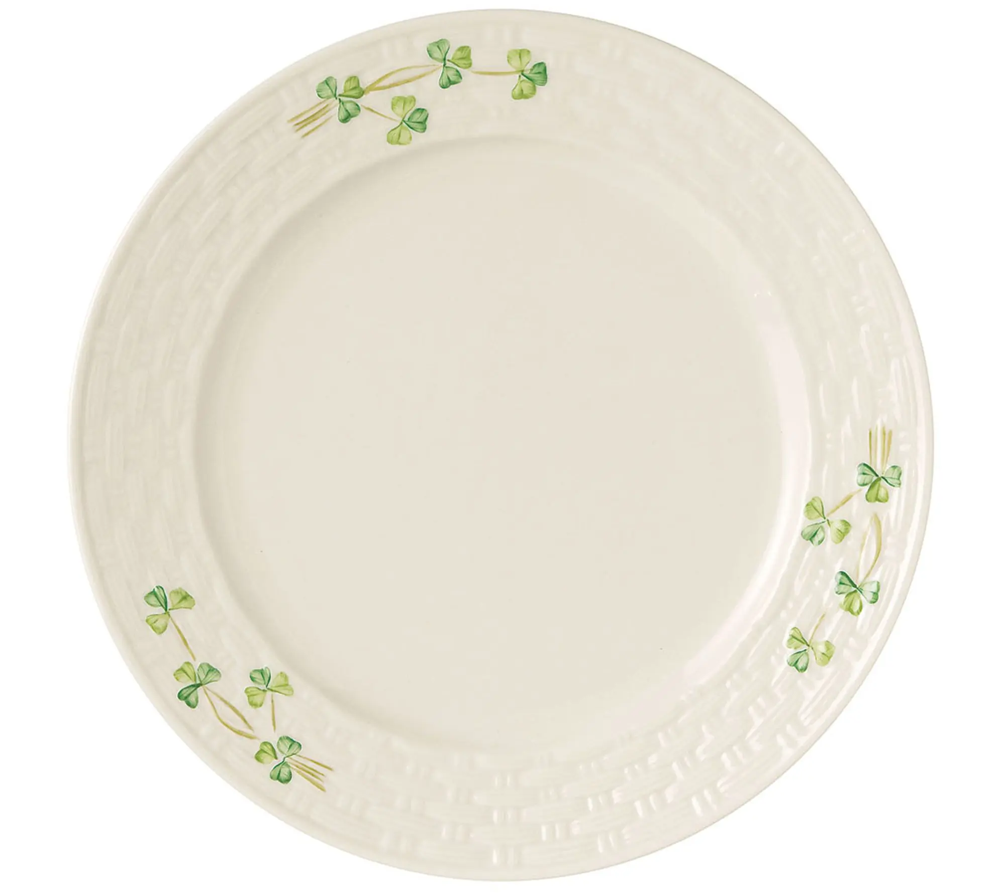 Belleek Classic Shamrock Dinner Plate