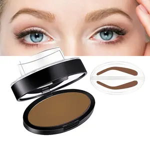 Eyebrow Stamp Powder Perfect Eyebrow Power Seal Nature Brow Stamp Makeup Tool Delicate Eyebrow Shape for Professional and beginner (#5 Light Brown)