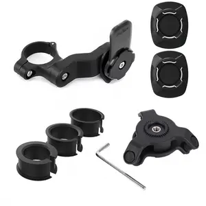Motorcycle Bike Phone Holder, Shock Absorber Phone Bracket, Self Lock Anti-shake MTB Handlebar Holder, Portable Electric Scooter Phone Holder, Phone Mount Holder