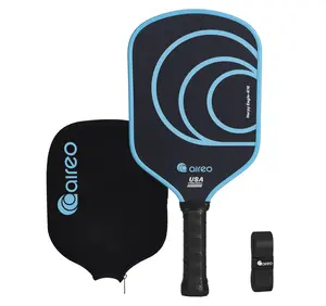 AIREO Harpy Eagle Series K16 Pickleball Paddle Carbon Fiber 16mm Thickness Dark Blue USAPA Approved Strong Power Spin Surface Intermediate Advanced Play