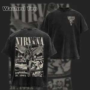 Retro NEW Remera Nirvana 1993 T-Shirt, Nirvana HOODIE Music Graphic Tee, Rock Band Shirt, Retro Music Tee, Rock Music Lover Shirt, Vintage Band Shirts Casual Comfort Cotton Fabric Fit Top ,Top Men's and Women's Clothing . Streetwear
