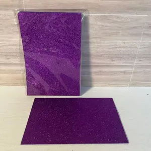 8X12 Glitter Sparkle Purple Non-Adhesive Foam Sheets (5)