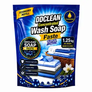 DDCLEAN Fresh Concentrated All-Purpose Laundry Washing Soap Paste - 1.25 kg, Makes 2.64 gal (Home Care Household Cleaner Supply)