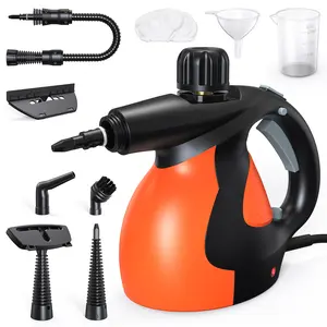 Pressurized Handheld Multi-Surface Natural Steam Cleaner with 9 pcs Accessories Powerful Chemical-Free Steamer for Home Car Cleaning Washing Machine Air Conditioner Kitchen Appliances Tool Household