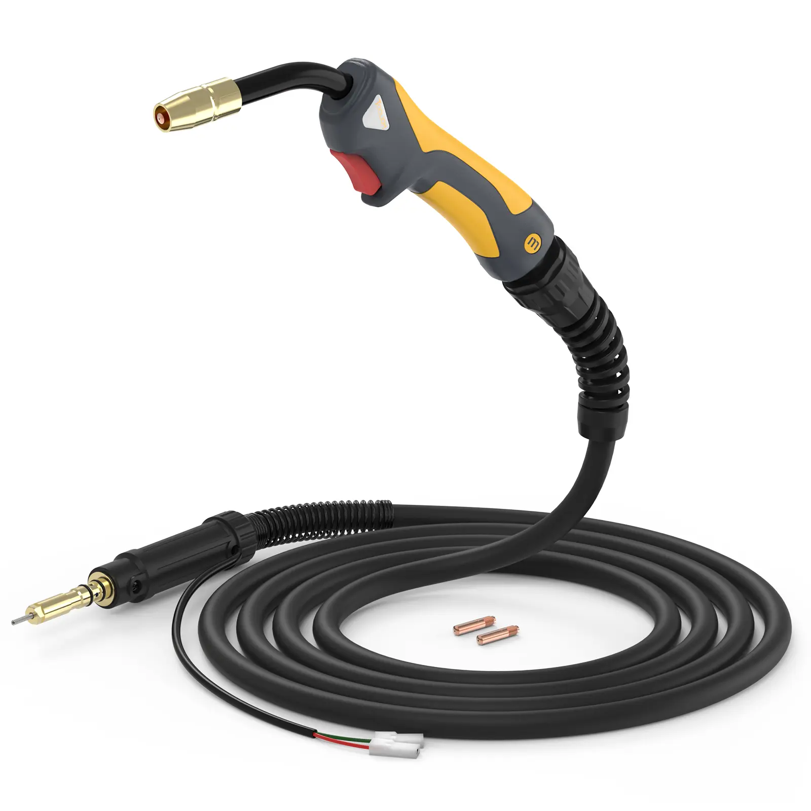TOOLIOM 10ft 100Amp MIG Welding Gun Torch - Heavy Duty, Curved Handle, Replacement for Hobart H-10 (195957) & H100S2-10 (245924)
